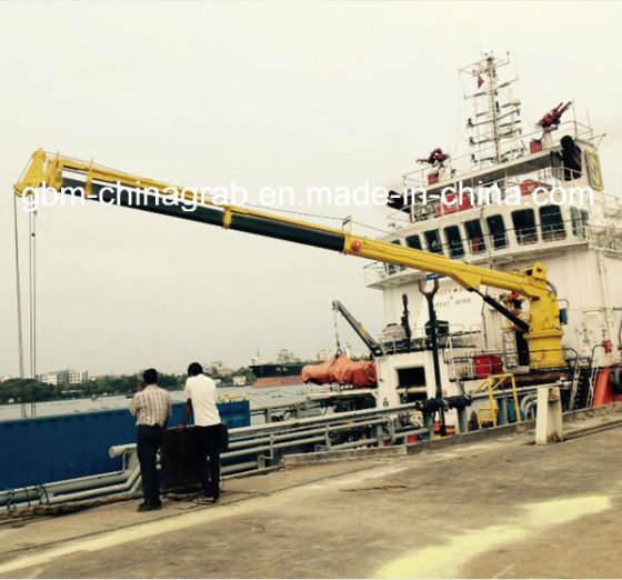 5-25吨港口液压折臂式船用起重机，带ABS BV证书