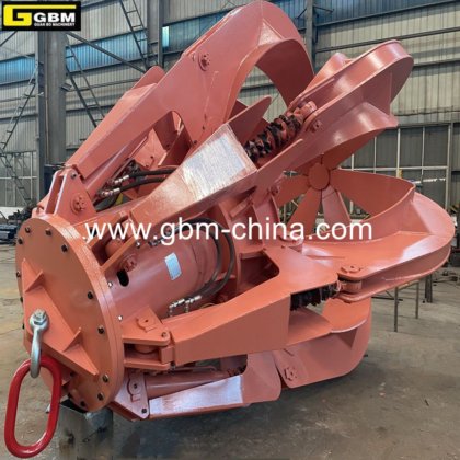 Gbm高效6.3立方米电动液压7罐橙皮抓斗