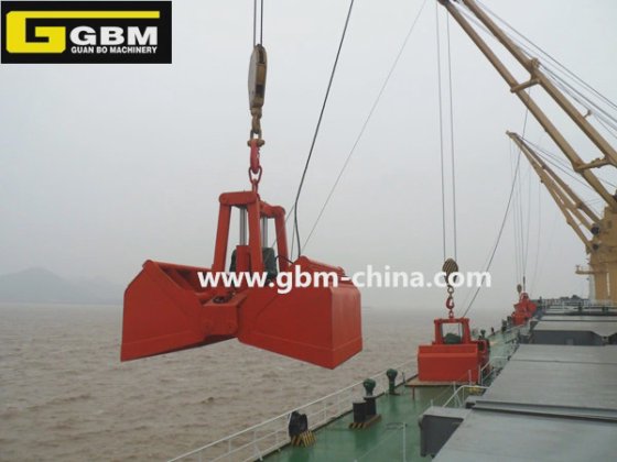 船舶起重机电动液压抓斗缅因抓斗
