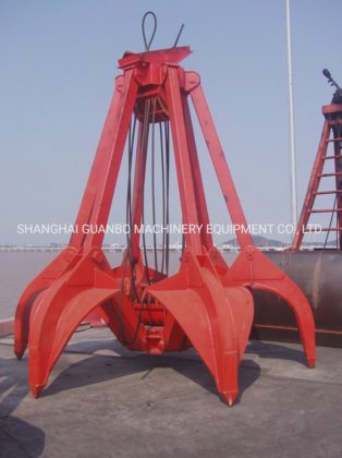 16t绳索橙色抓斗