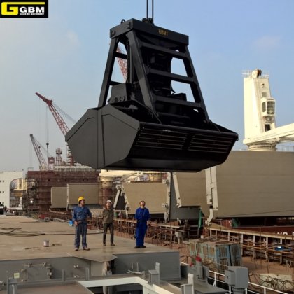 25吨起重机遥控抓斗货物抓斗