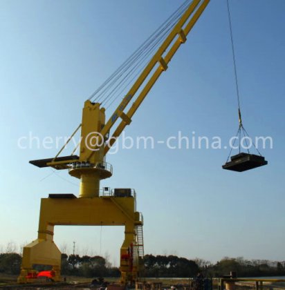 Guindaste de cais com selo