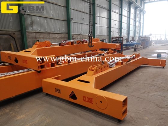 Gbm 20フィートおよび40フィート半自動コンテナスプレッダー