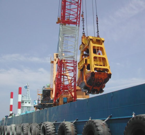 15 m3 mechanischer Zweischalengreifer mit