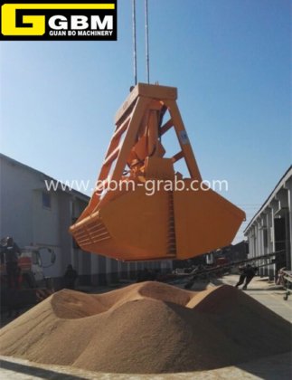 12cbm防漏无线遥控散货抓斗