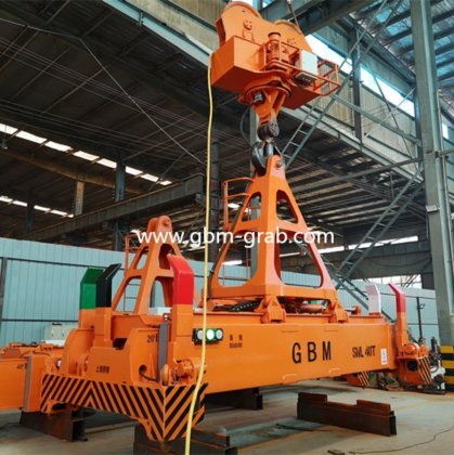 20英尺40英尺自动旋转液压伸缩式集装箱吊具