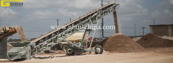 散装货物伸缩堆垛机输送机装船系统