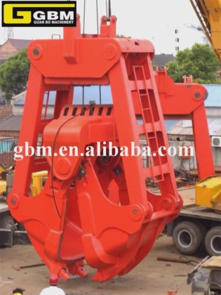 Mechanischer Zweischalenbagger mit vier Seilen