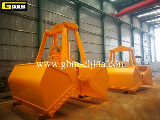 バルク貨物用6～12cbm電動油圧式グラブ