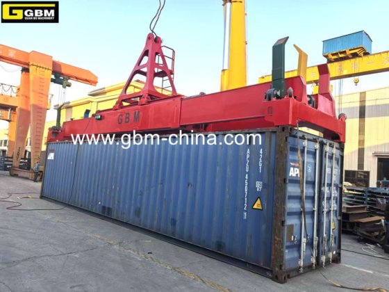 高工作效率20-40-45英尺全自动电动液压伸缩集装箱吊具