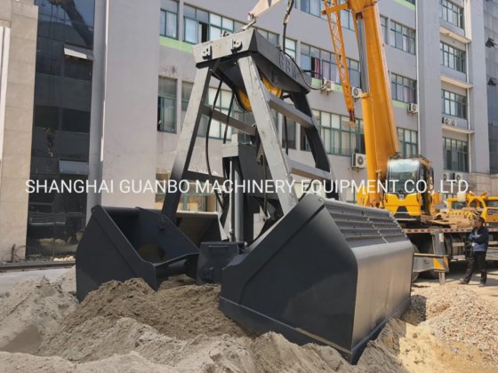 适用于谷物、糖、沙子、熟料、肥料的防漏蛤壳式抓斗