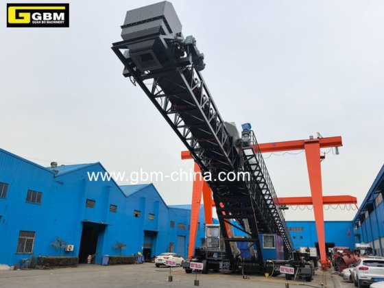 Gbm 高效 1000tph 远程堆垛输送机/装船机，用于处理散装货物