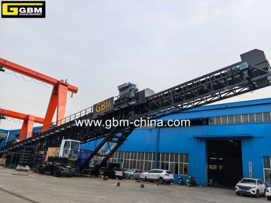 Gbm 高效 1000tph 远程堆垛输送机/装船机，用于处理散装货物