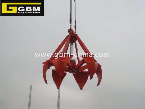 30吨四绳船用起重机抓斗