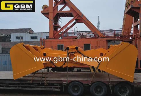 石炭を削り取るための4ロープクラムシェル機械式シザーグラブバケット