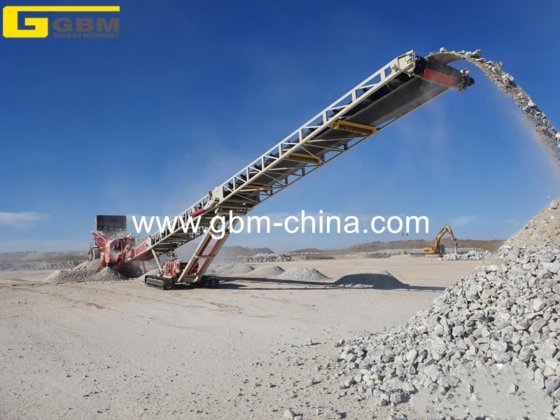 Gbm 简易操作装船机/伸缩堆垛机系统，带卡车卸船机