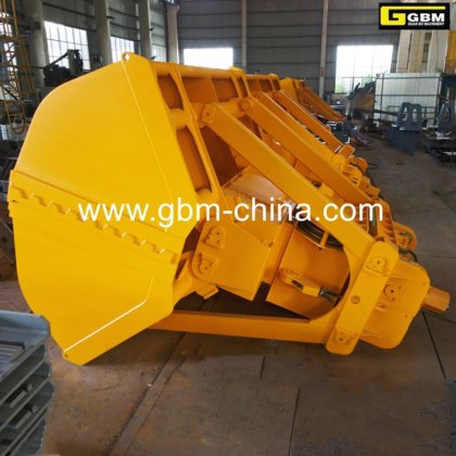 Gbm高效12立方米单缸遥控抓斗，用于处理熟料