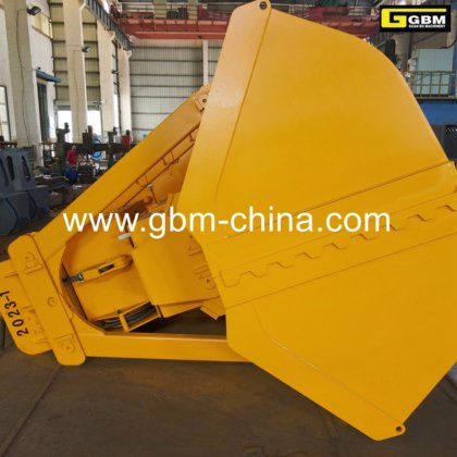 Gbm高效12立方米单缸遥控抓斗，用于处理熟料