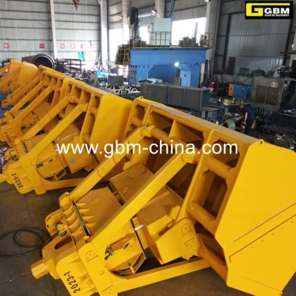 Gbm高效12立方米单缸遥控抓斗，用于处理熟料