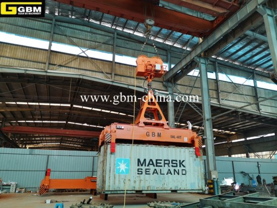 20-40-45FT 電動油圧式伸縮コンテナスプレッダー（回転ヘッドブロック付き）