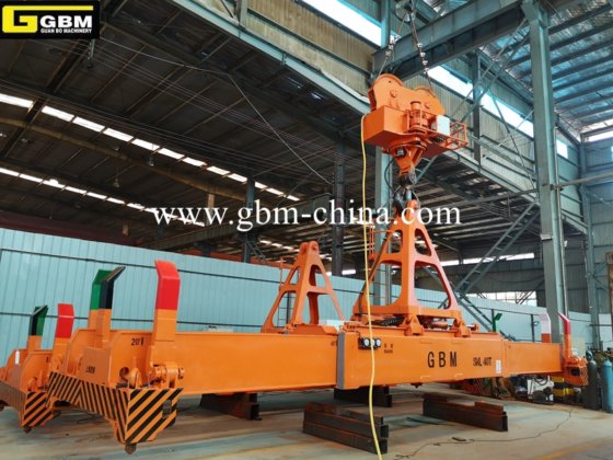 20-40-45FT 電動油圧式伸縮コンテナスプレッダー（回転ヘッドブロック付き）