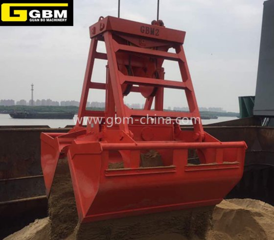 6-8-10-12-15cbm无线电遥控抓斗，带调节板