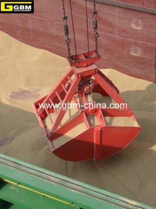 四绳蛤壳式防漏机械抓斗