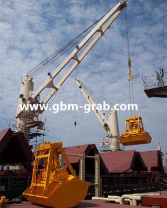 25吨港口无线遥控抓斗，6-12立方米，用于处理散装货物