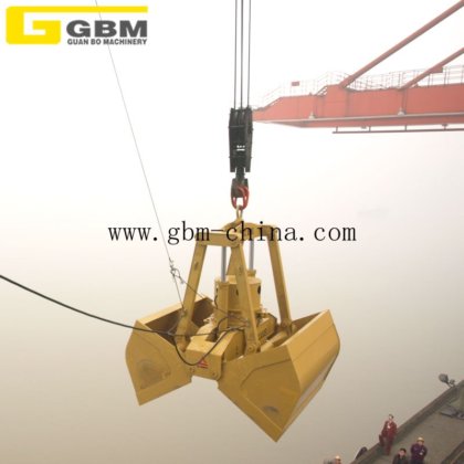12cbm电动液压抓斗25t船用起重机