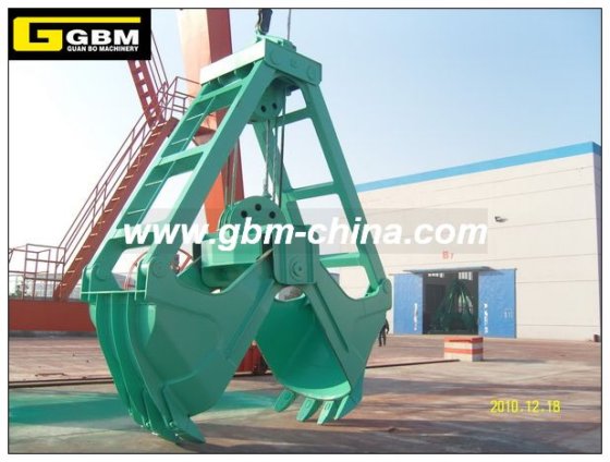 4本ロープクラムシェル浚渫グラブ