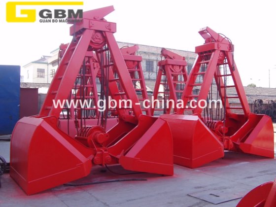 四索蛤壳式疏浚抓斗