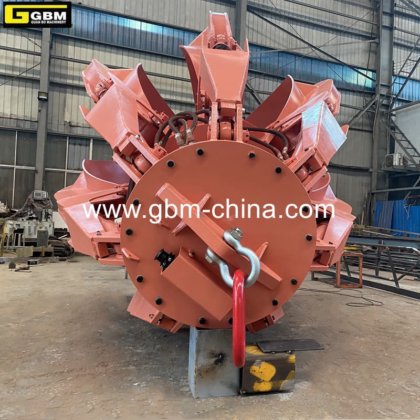 出售GBM 6.3立方米7罐橙皮电动液压抓斗