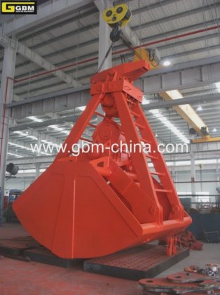 30t 4ロープ クラムシェル グラブ メカニカル