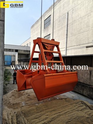 6-12cbm/25t液压遥控抓斗，用于处理散装货物