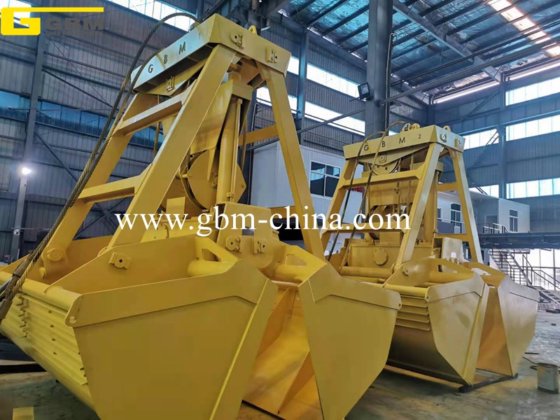 6-12cbm/25t液压遥控抓斗，用于处理散装货物