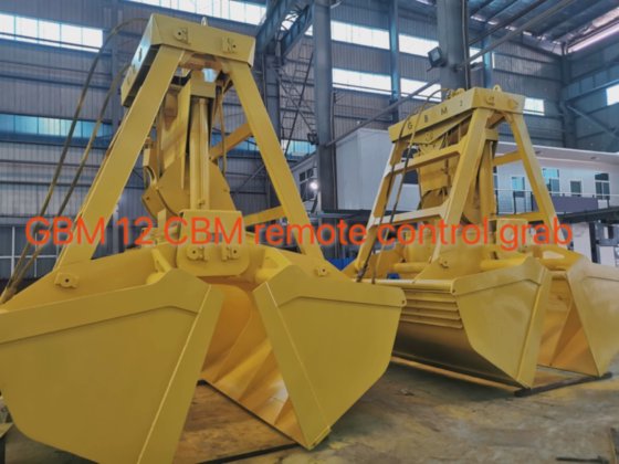 25吨港口起重机无线电遥控抓斗12立方米