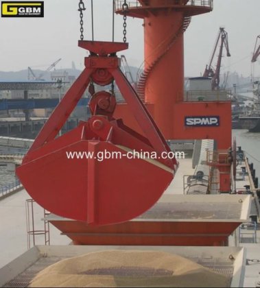 防漏抓斗 四绳蛤壳式机械抓斗