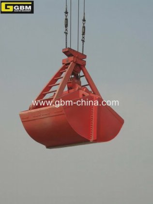 防漏抓斗 四绳蛤壳式机械抓斗