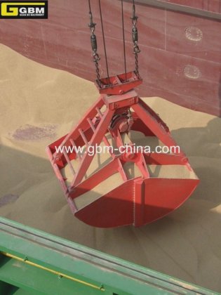 防漏抓斗 四绳蛤壳式机械抓斗