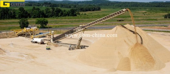 用于散装货物处理的装船机伸缩堆垛机输送系统