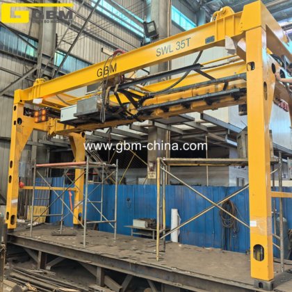 Gbm 20-40英尺电动Ohf吊具，用于处理超高平板货架集装箱