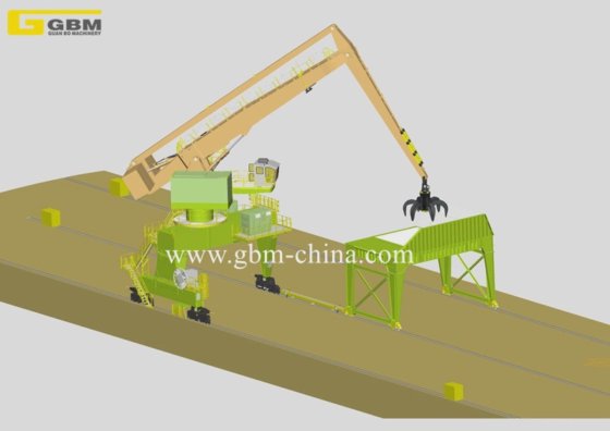 バランスクレーン 平衡クレーン バルク材料スクラップクレーンの製造業者 E-Crane 港湾オフショアクレーン