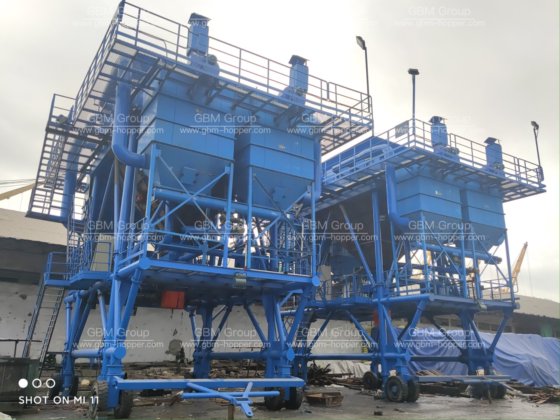 移动式生态料斗 港口移动式料斗