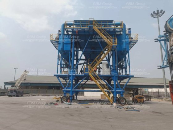 移动式生态料斗 港口移动式料斗