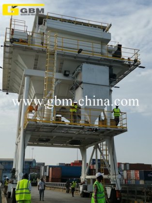 セメント工場・港湾におけるセメント処理用移動式エコホッパー・防塵ホッパー