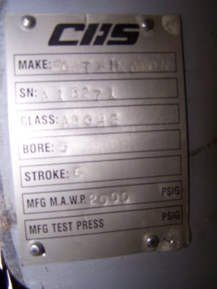 ワージントン、コンプレッサーシリンダー、再生品