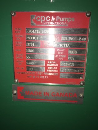 2台のPCCポンプと2台のバルダーモーター