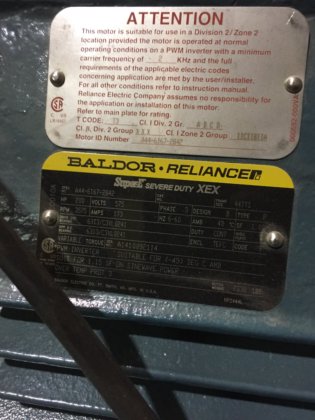 2台のPCCポンプと2台のバルダーモーター