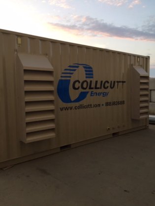 集装箱式卡特彼勒 170 千瓦、天然气、480 伏发电机组