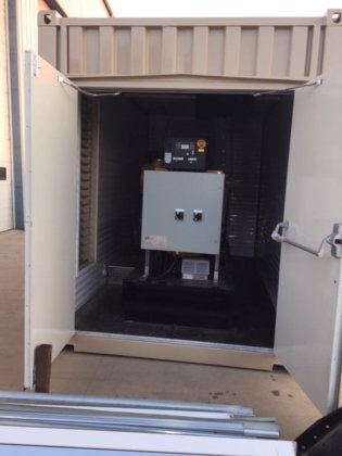 集装箱式卡特彼勒 170 千瓦、天然气、480 伏发电机组